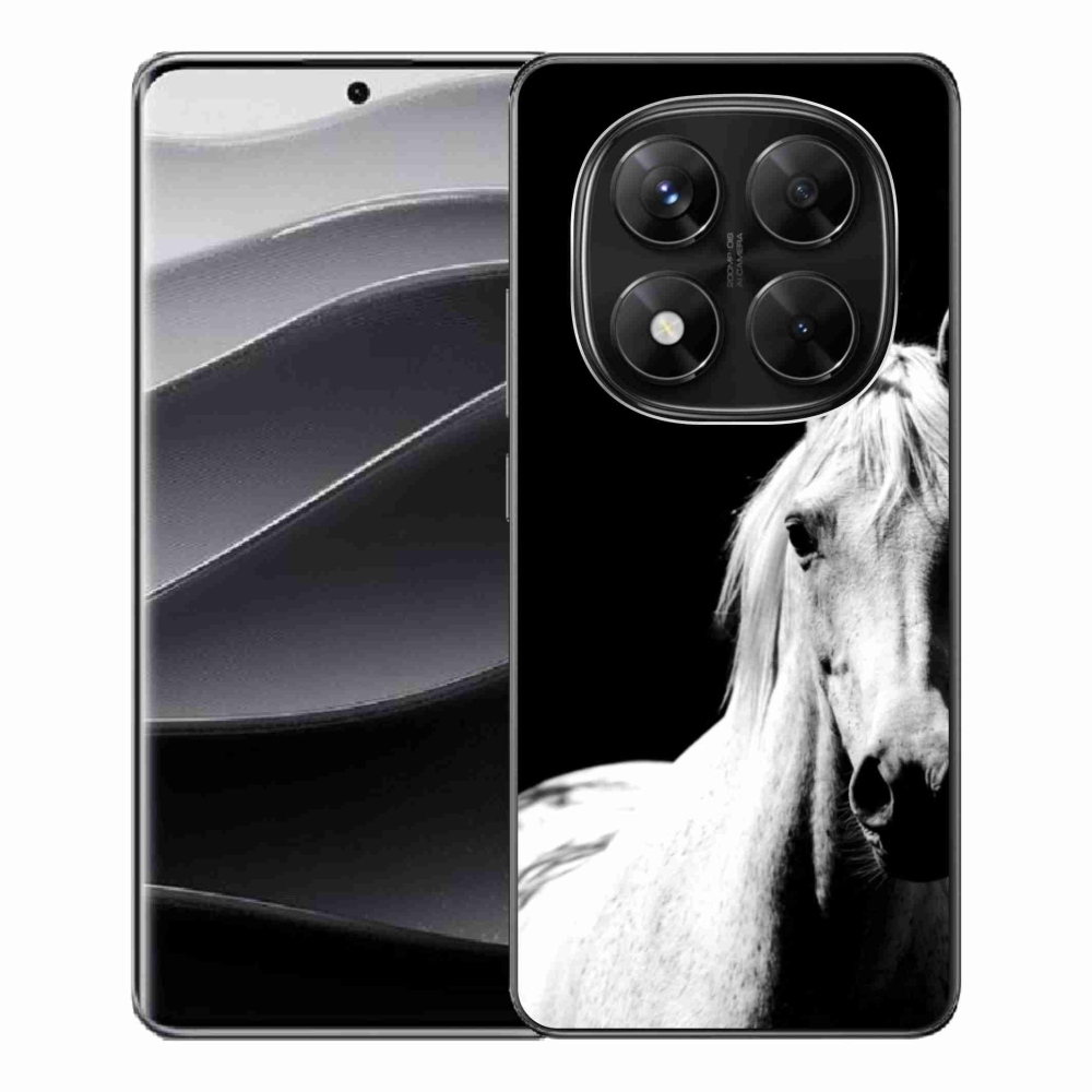 Gél borítás mmCase a Xiaomi Redmi Note 14 Pro 5G/Poco X7 5G számára - fehér ló 5