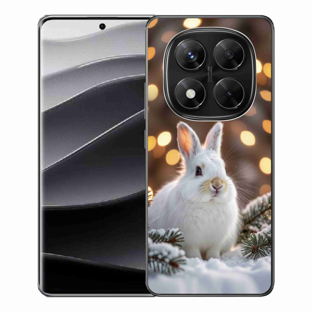 Gél borítás mmCase a Xiaomi Redmi Note 14 Pro 5G/Poco X7 5G számára - fehér nyúl