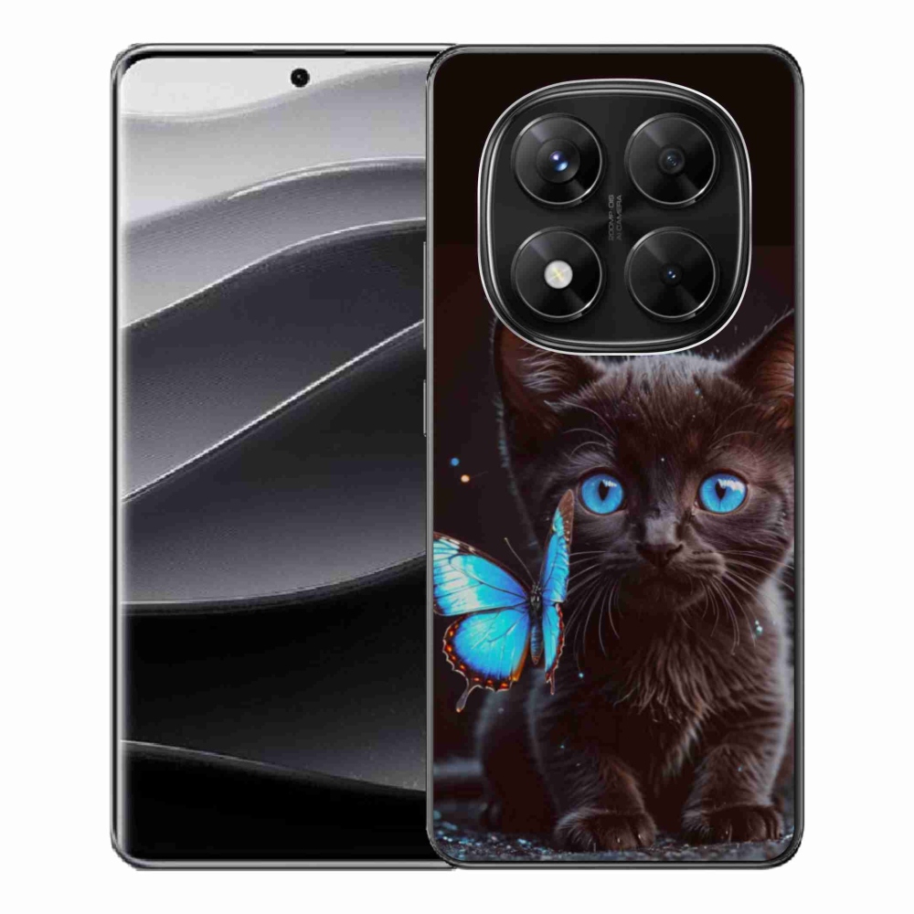 Gél borítás mmCase a Xiaomi Redmi Note 14 Pro 5G/Poco X7 5G számára - fekete cica 3