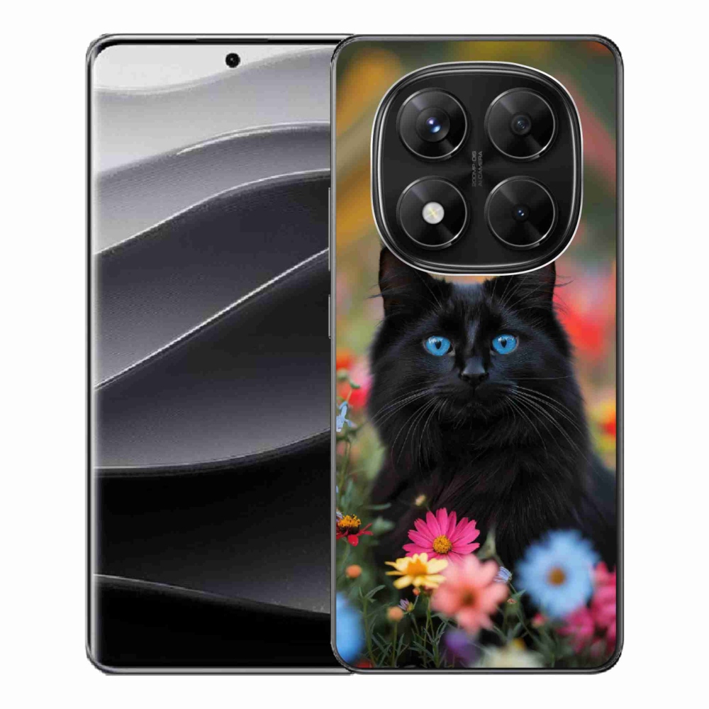 Gél borítás mmCase a Xiaomi Redmi Note 14 Pro 5G/Poco X7 5G számára - fekete cica 4