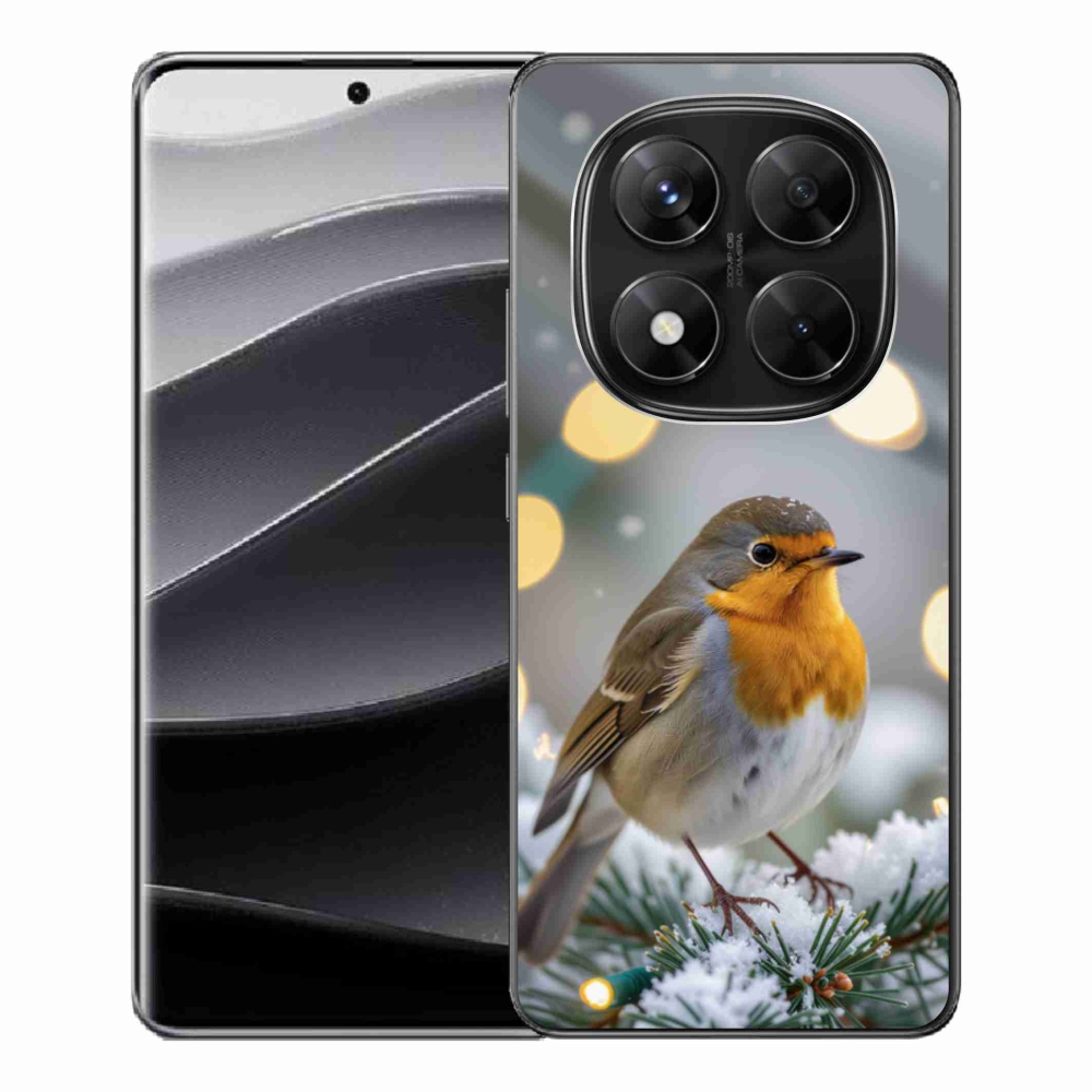Gél borítás mmCase a Xiaomi Redmi Note 14 Pro 5G/Poco X7 5G számára - piros télen