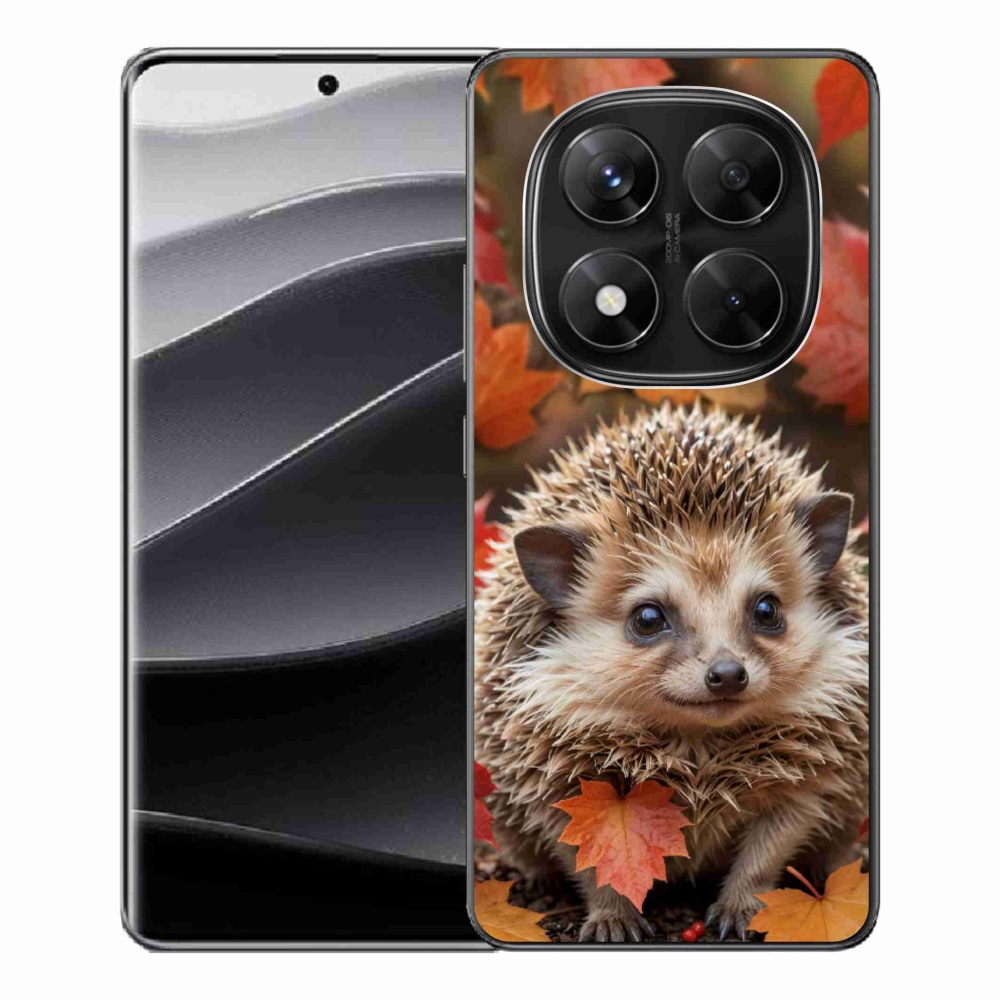 Gél borítás mmCase a Xiaomi Redmi Note 14 Pro 5G/Poco X7 5G számára - sün a levelekben