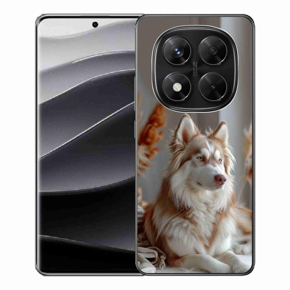 Gél borítás mmCase a Xiaomi Redmi Note 14 Pro 5G/Poco X7 5G számára - csendes szibériai husky