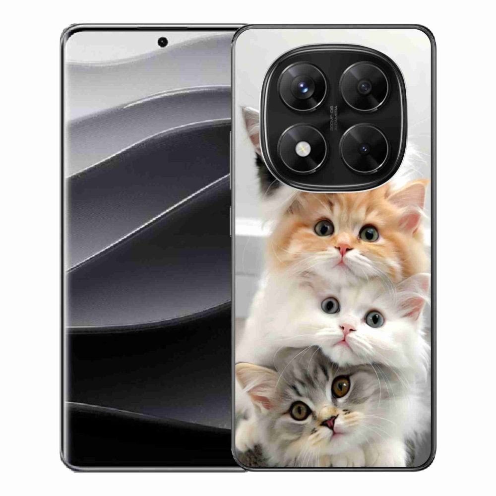 Gél borítás mmCase a Xiaomi Redmi Note 14 Pro 5G/Poco X7 5G számára - macskacsokor