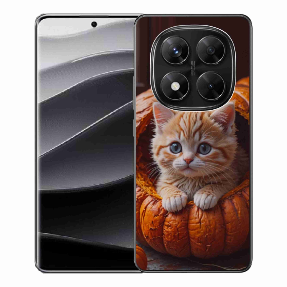 Gél borítás mmCase a Xiaomi Redmi Note 14 Pro 5G/Poco X7 5G számára - cica és tök 2