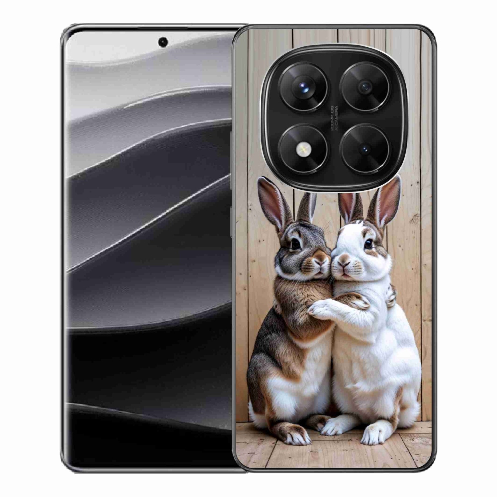 Gél borítás mmCase a Xiaomi Redmi Note 14 Pro 5G/Poco X7 5G - nyúl párhoz