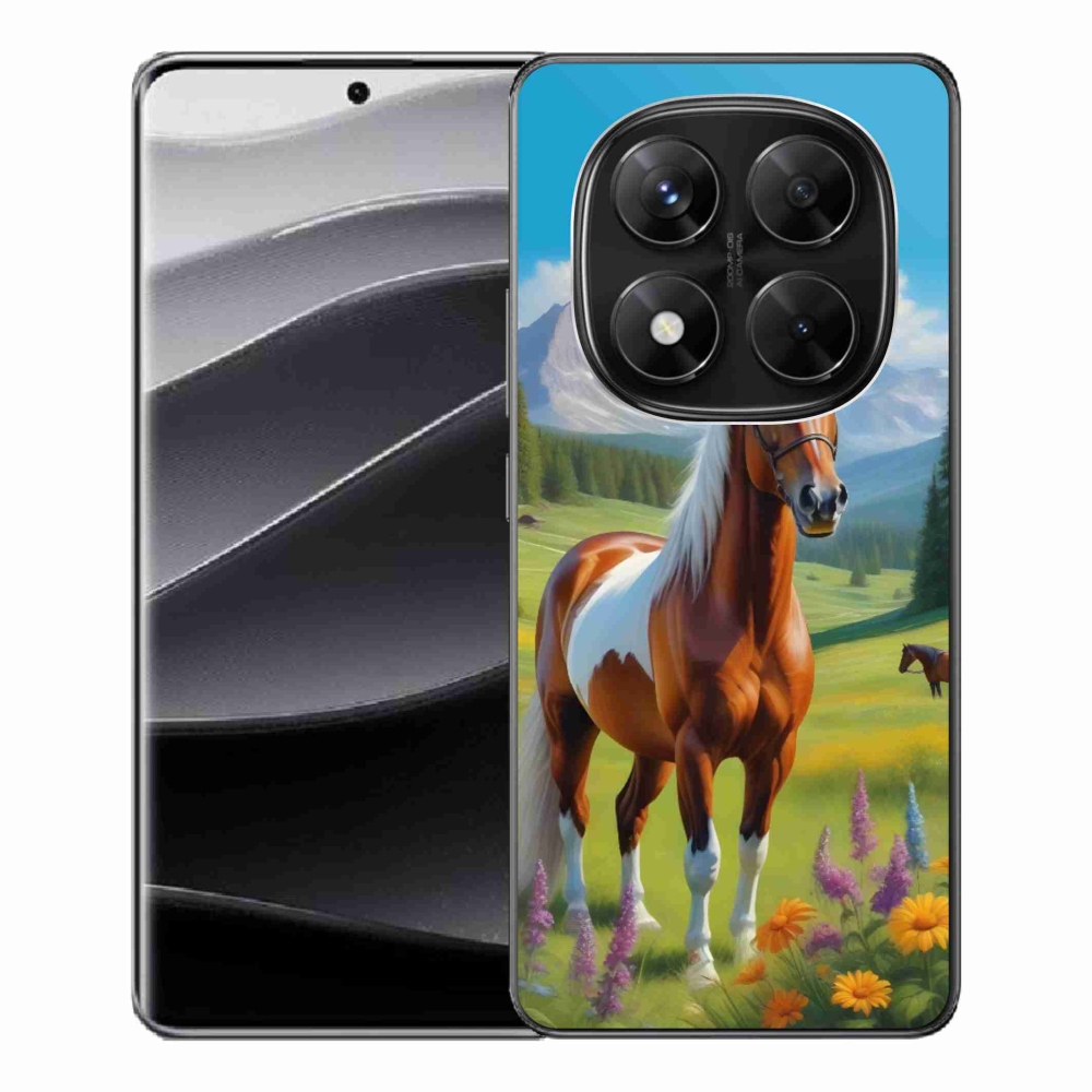 Gél borítás mmCase a Xiaomi Redmi Note 14 Pro 5G/Poco X7 5G számára - ló a réten