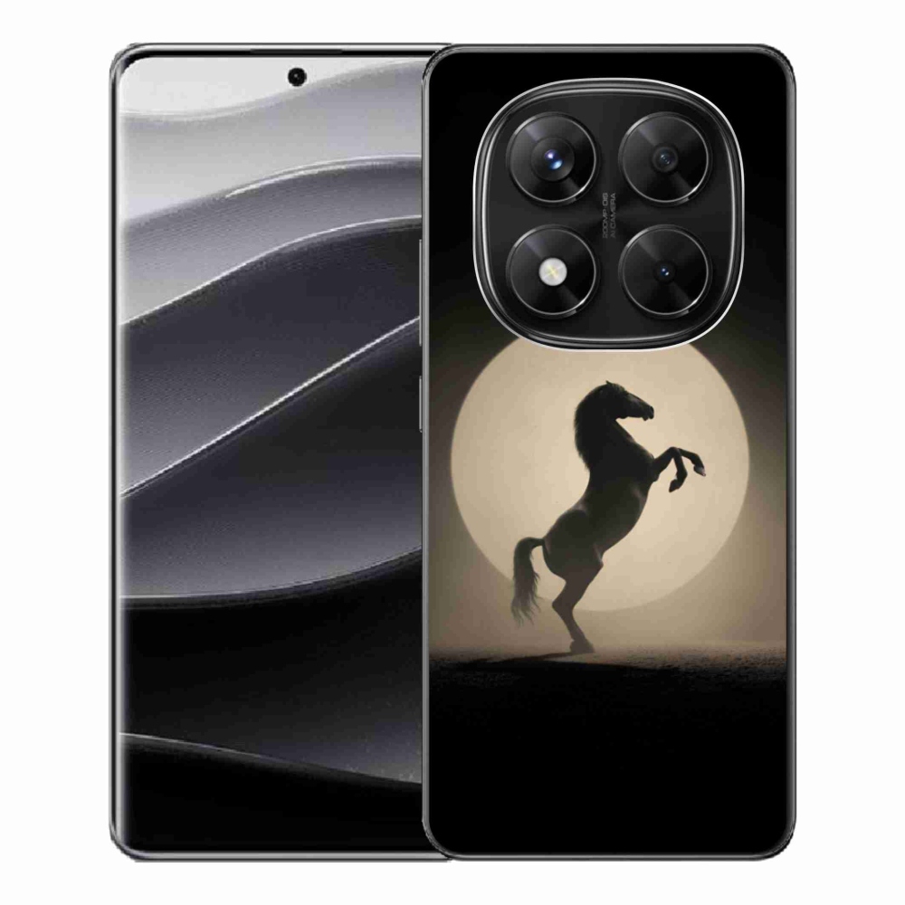 Zselés borítás mmCase a Xiaomi Redmi Note 14 Pro 5G/Poco X7 5G számára - ló sziluettben