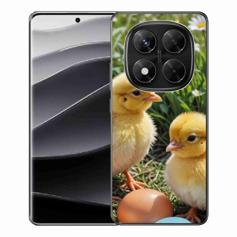 Gél borítás mmCase a Xiaomi Redmi Note 14 Pro 5G/Poco X7 5G számára - csirkék