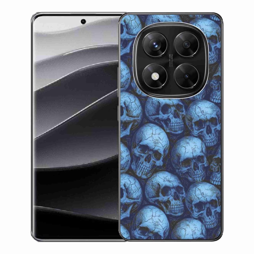 Gél borítás mmCase a Xiaomi Redmi Note 14 Pro 5G/Poco X7 5G számára - koponyák