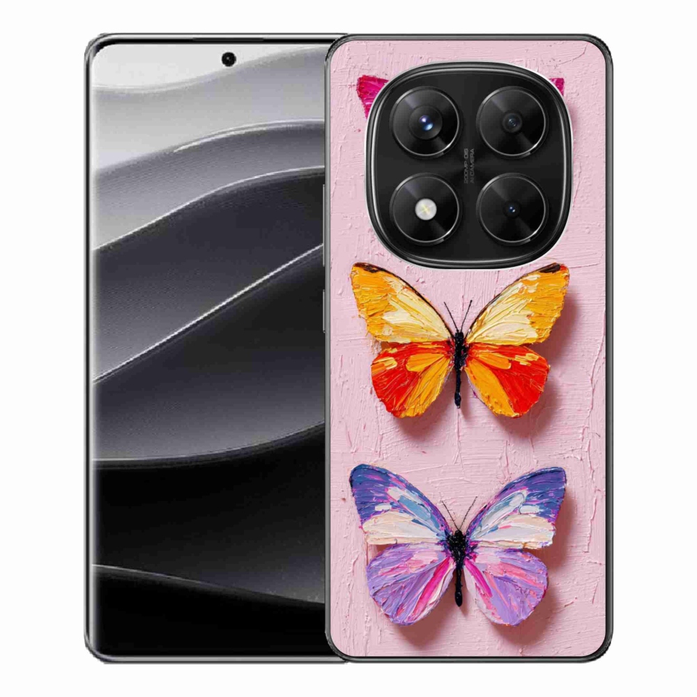 Gél borítás mmCase a Xiaomi Redmi Note 14 Pro 5G/Poco X7 5G számára - pillangó trió