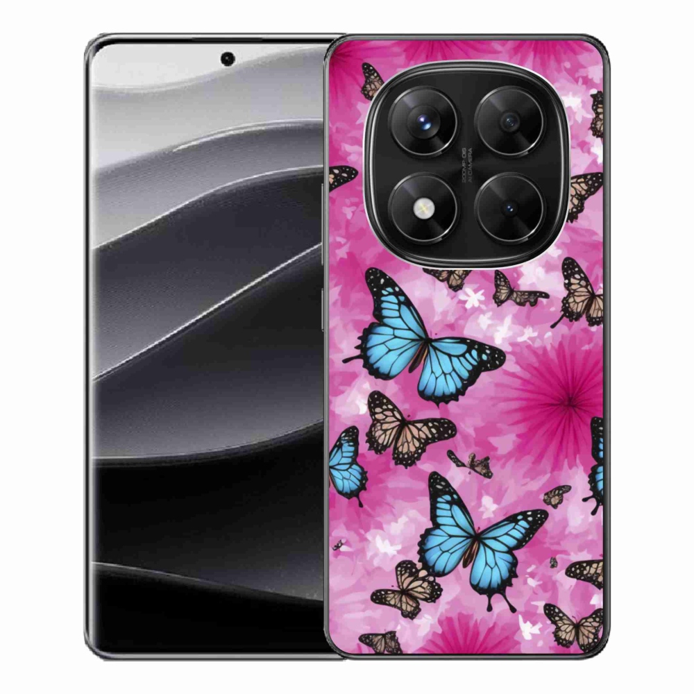 Gél borítás mmCase a Xiaomi Redmi Note 14 Pro 5G/Poco X7 5G számára - pillangó kert