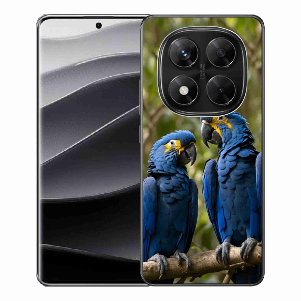 Gél borítás mmCase a Xiaomi Redmi Note 14 Pro 5G/Poco X7 5G számára - papagáj duó