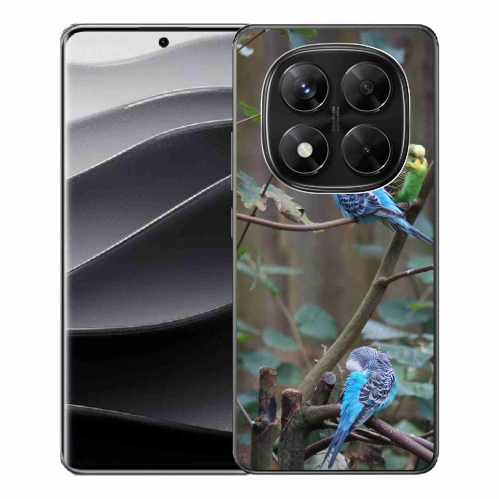Gél borítás mmCase a Xiaomi Redmi Note 14 Pro 5G/Poco X7 5G számára - papagájok az ágon