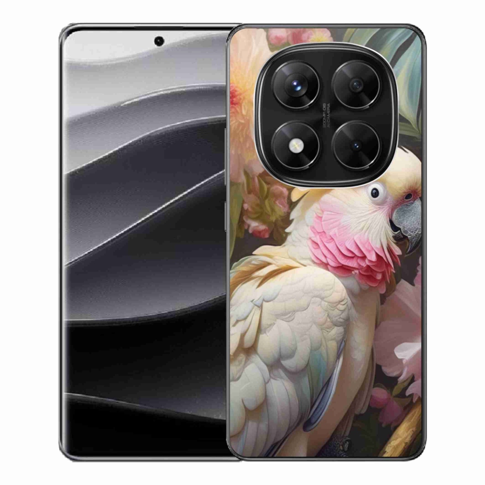 Gél borítás mmCase a Xiaomi Redmi Note 14 Pro 5G/Poco X7 5G számára - papagáj kakadu rózsaszín 2