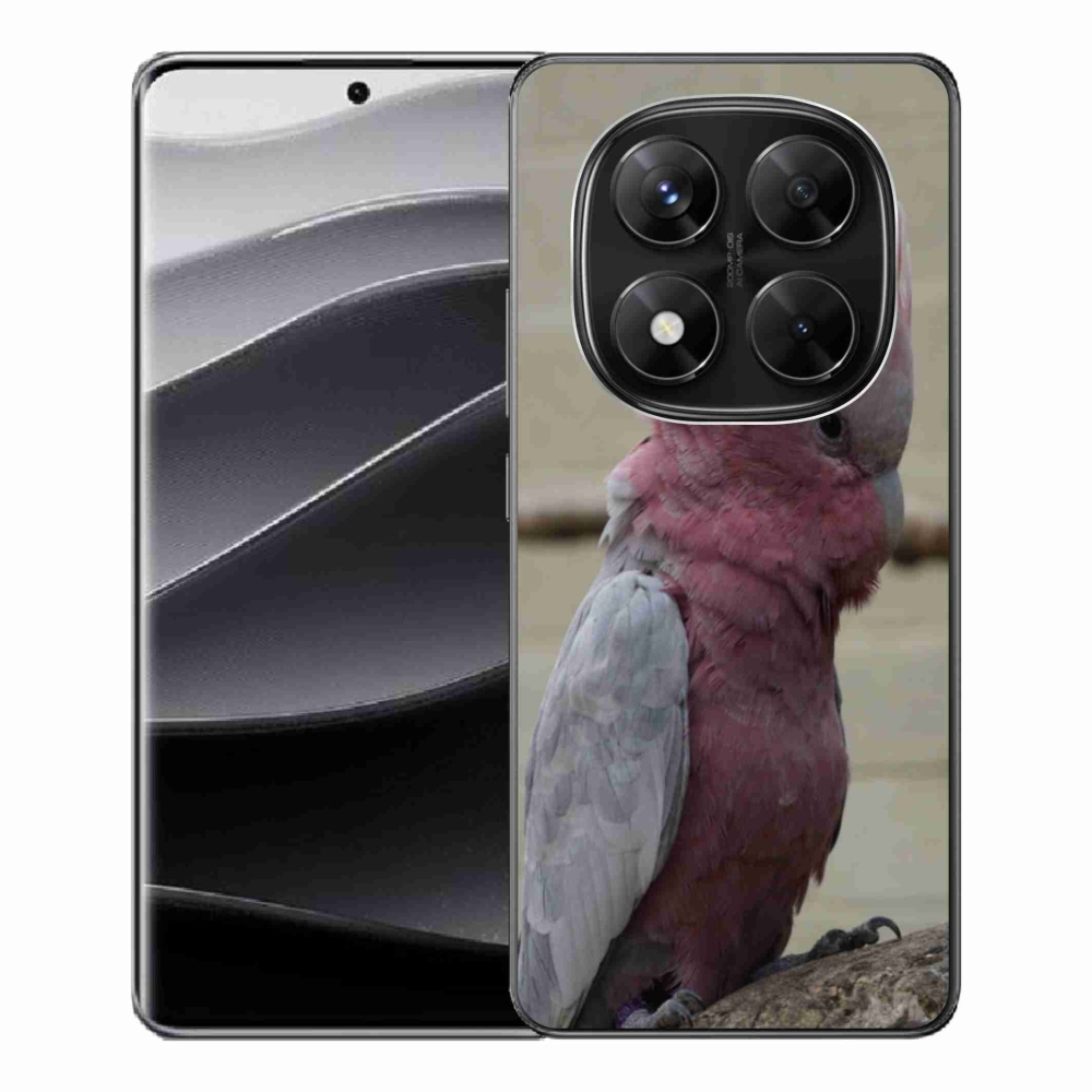 Gél borítás mmCase a Xiaomi Redmi Note 14 Pro 5G/Poco X7 5G számára - papagáj kakadu rózsaszínű
