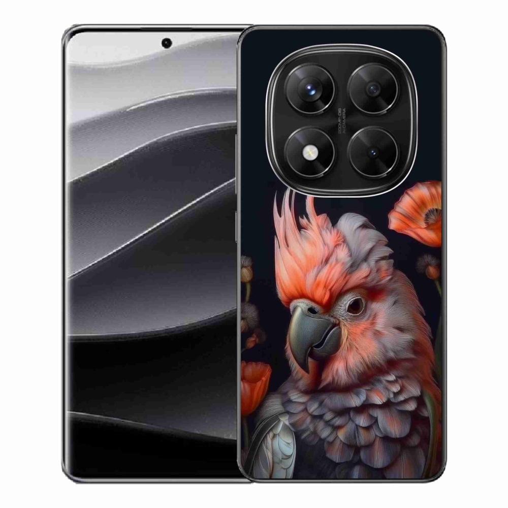 Gél borítás mmCase a Xiaomi Redmi Note 14 Pro 5G/Poco X7 5G számára - papagáj kakadu színekben