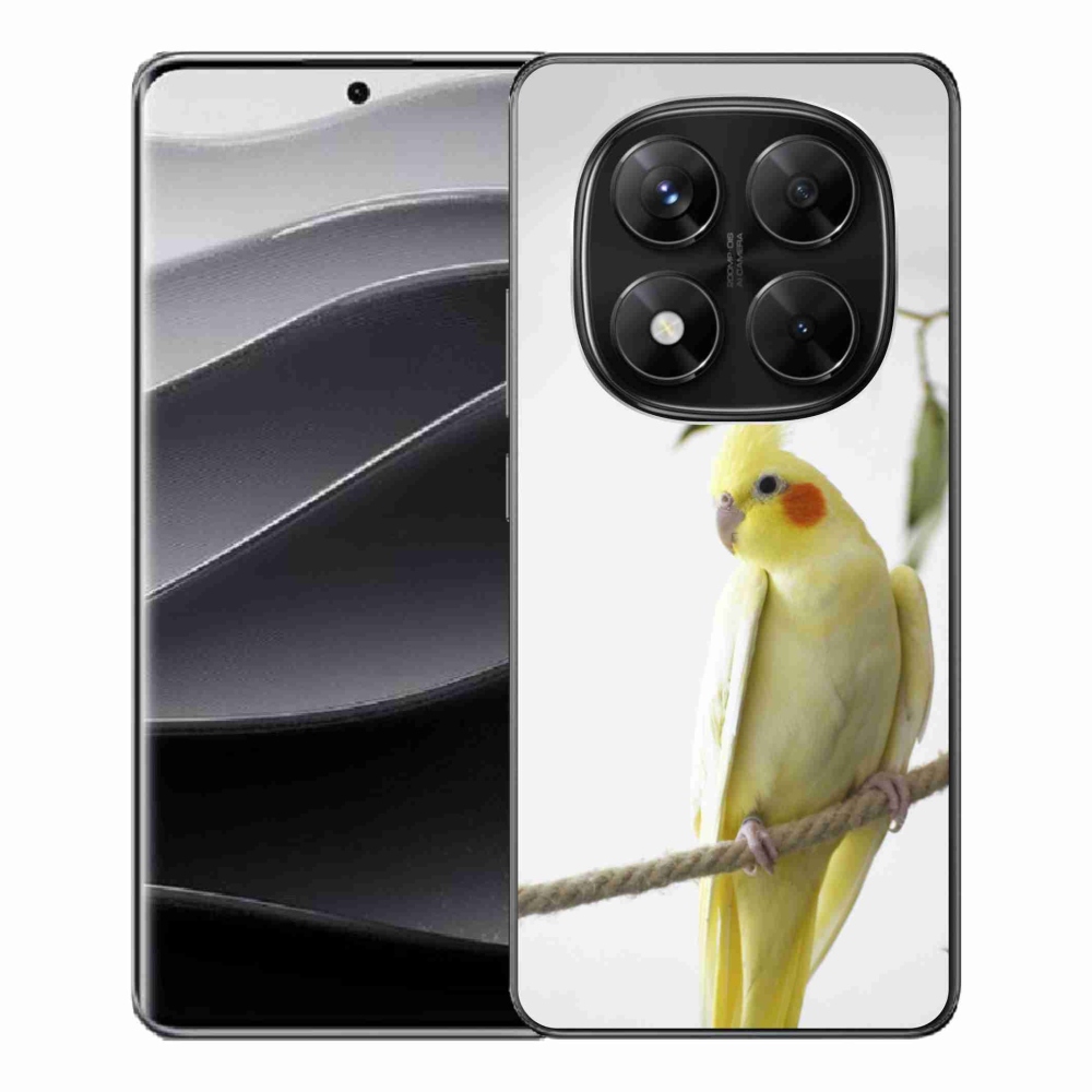 Zselés borítás mmCase a Xiaomi Redmi Note 14 Pro 5G/Poco X7 5G számára - papagáj korallszín