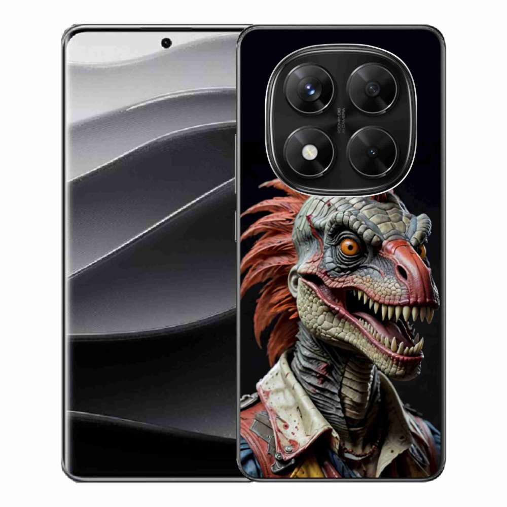Gél borítás mmCase a Xiaomi Redmi Note 14 Pro 5G/Poco X7 5G - punk dinoszauruszhoz