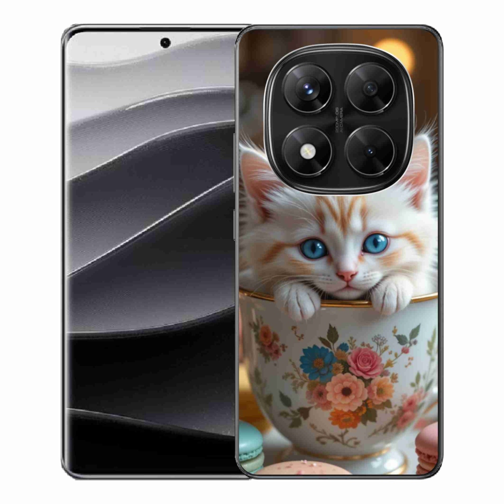 Gél borítás mmCase a Xiaomi Redmi Note 14 Pro 5G/Poco X7 5G számára - aranyos cica 6