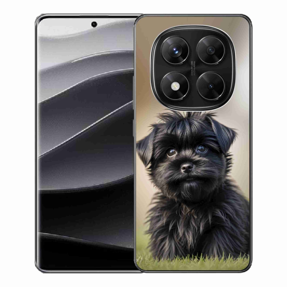 Gél borítás mmCase a Xiaomi Redmi Note 14 Pro 5G/Poco X7 5G számára - aranyos fekete kutya