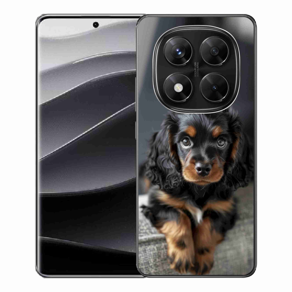 Gél borítás mmCase a Xiaomi Redmi Note 14 Pro 5G/Poco X7 5G számára - aranyos hosszú szőrű tacskó