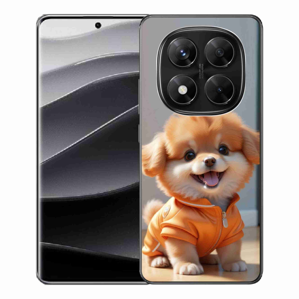 Gél borítás mmCase a Xiaomi Redmi Note 14 Pro 5G/Poco X7 5G számára - aranyos pomerániai pulóverben