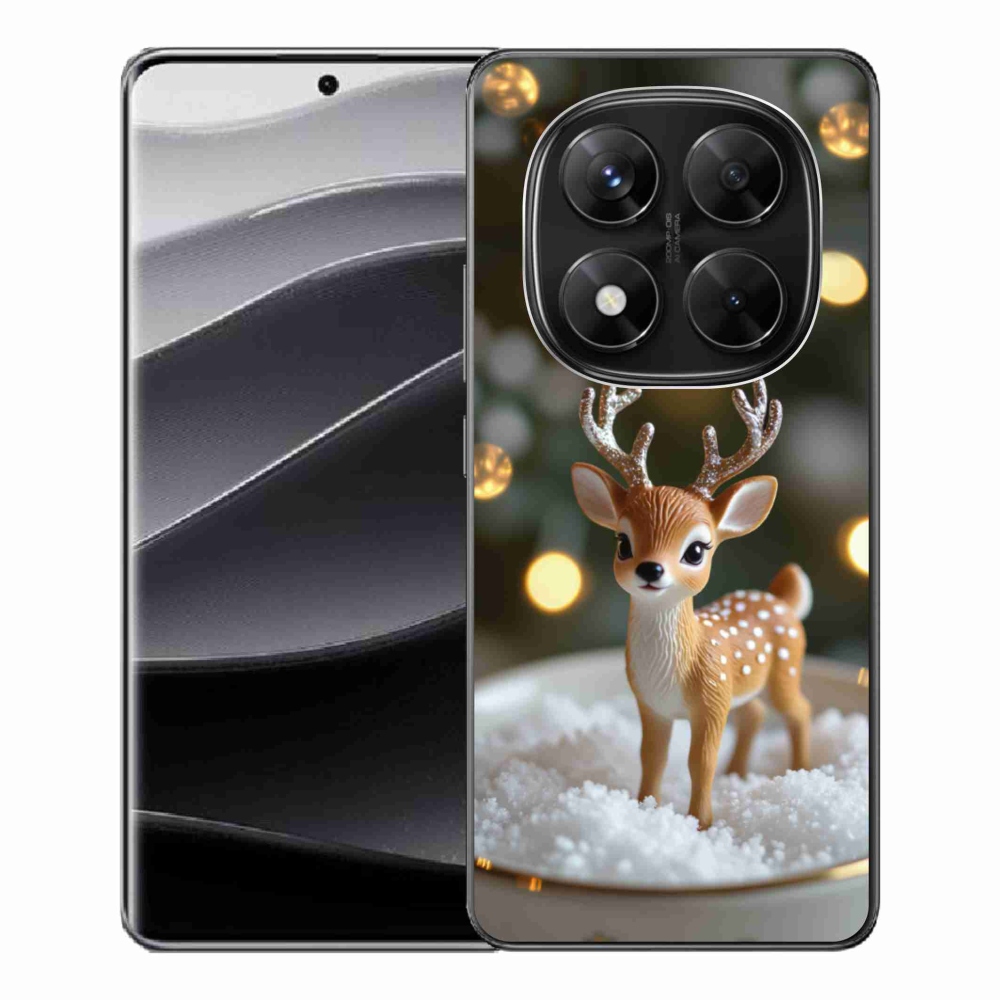 Gél borítás mmCase a Xiaomi Redmi Note 14 Pro 5G/Poco X7 5G számára - aranyos karácsonyi szarvasok
