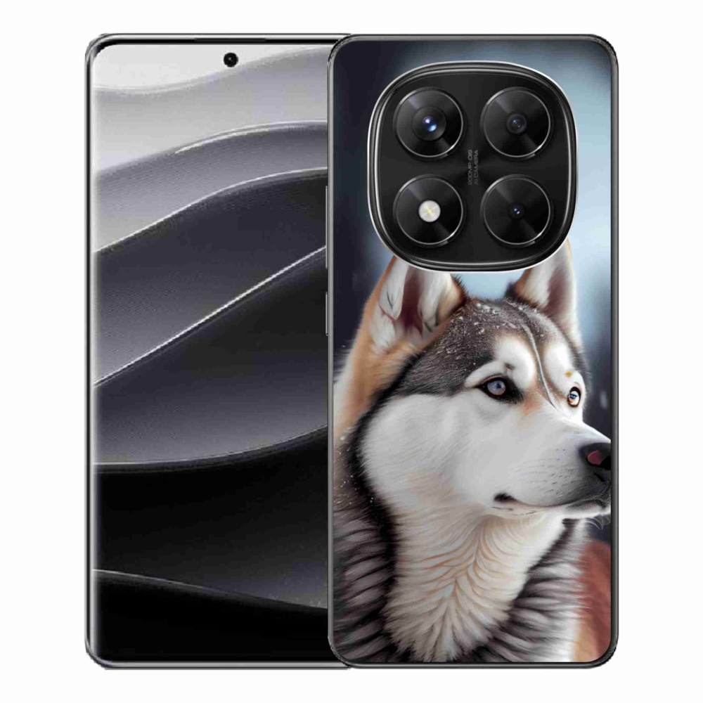 Gél borítás mmCase a Xiaomi Redmi Note 14 Pro 5G/Poco X7 5G - Siberian Husky számára