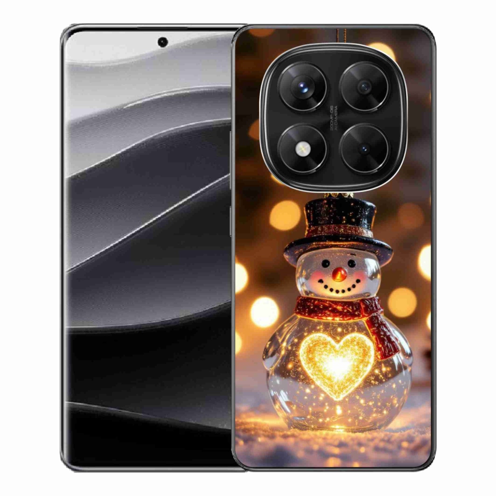 Gél borítás mmCase a Xiaomi Redmi Note 14 Pro 5G/Poco X7 5G - karácsonyi hóemberhez