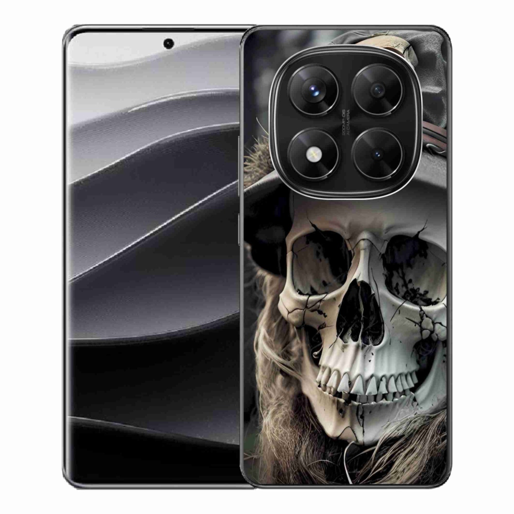 Gél borítás mmCase a Xiaomi Redmi Note 14 Pro 5G/Poco X7 5G számára - sötét koponya
