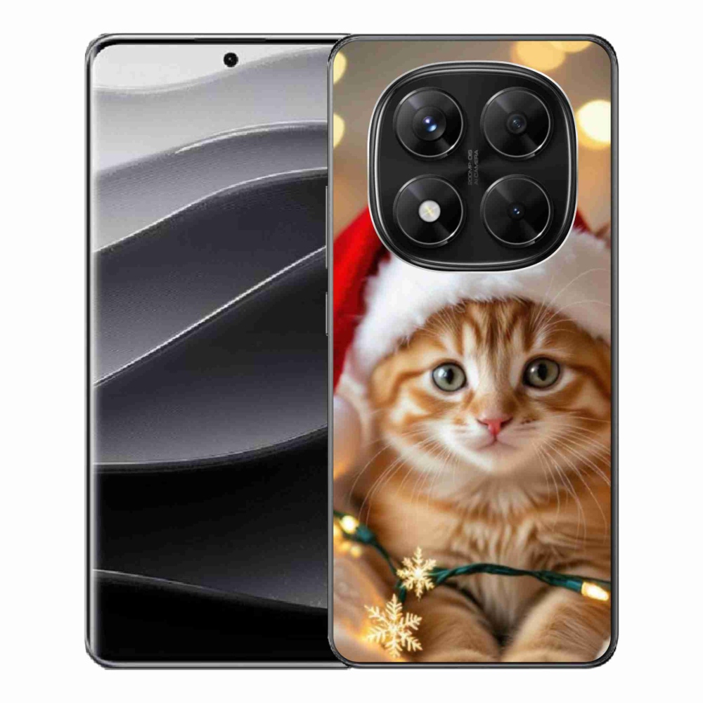 Gél borító mmCase a Xiaomi Redmi Note 14 Pro 5G/Poco X7 5G számára - Karácsonyi cica