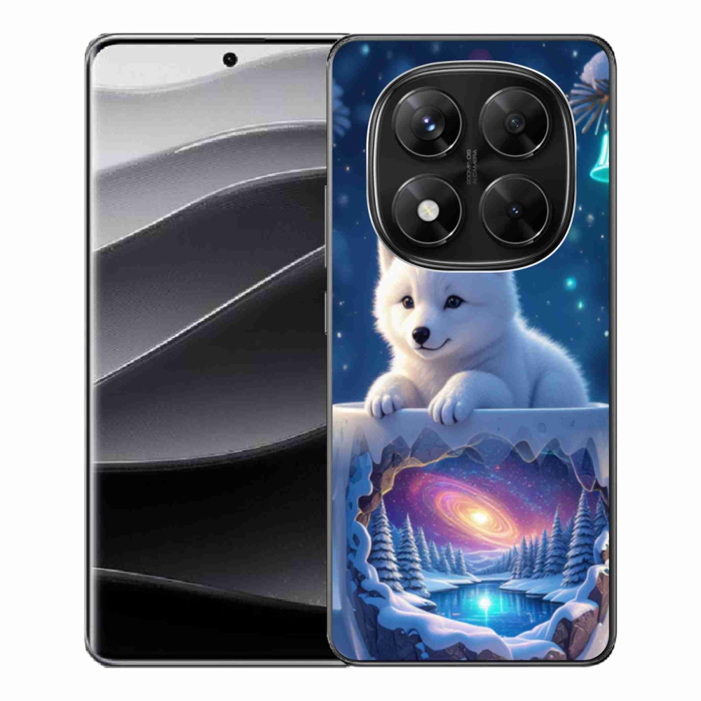 Gél borítás mmCase a Xiaomi Redmi Note 14 Pro 5G/Poco X7 5G számára - karácsonyi kölyökkutya