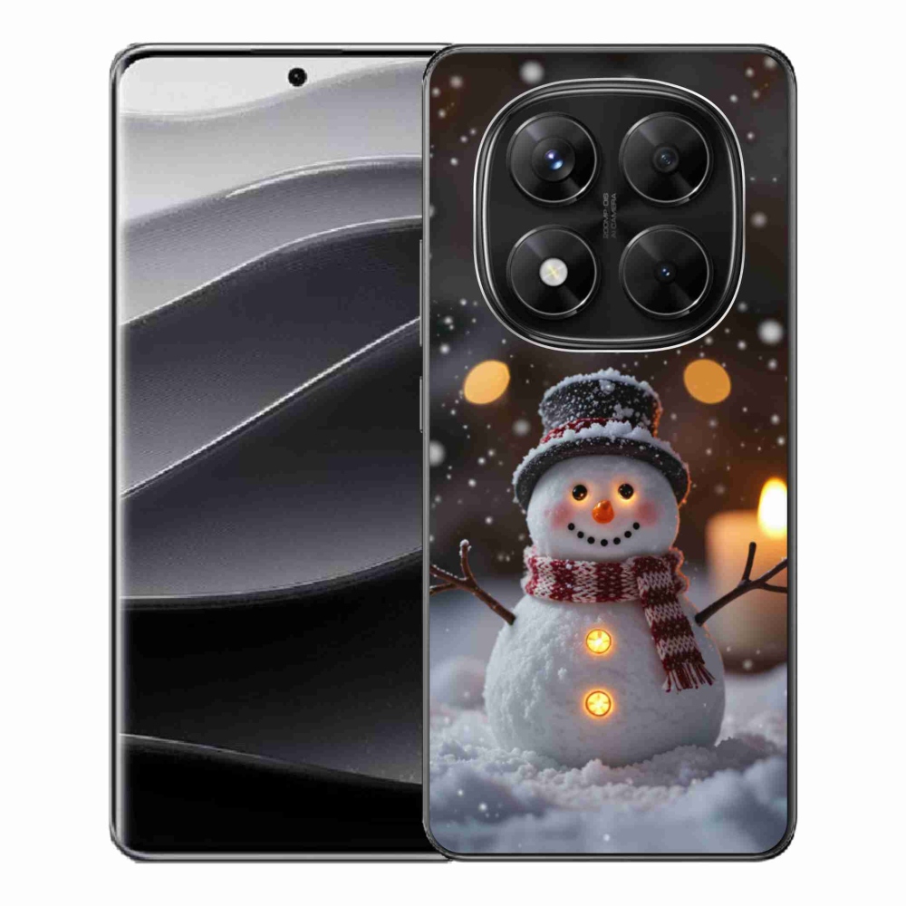 Gél borítás mmCase a Xiaomi Redmi Note 14 Pro 5G/Poco X7 5G - boldog hóemberhez