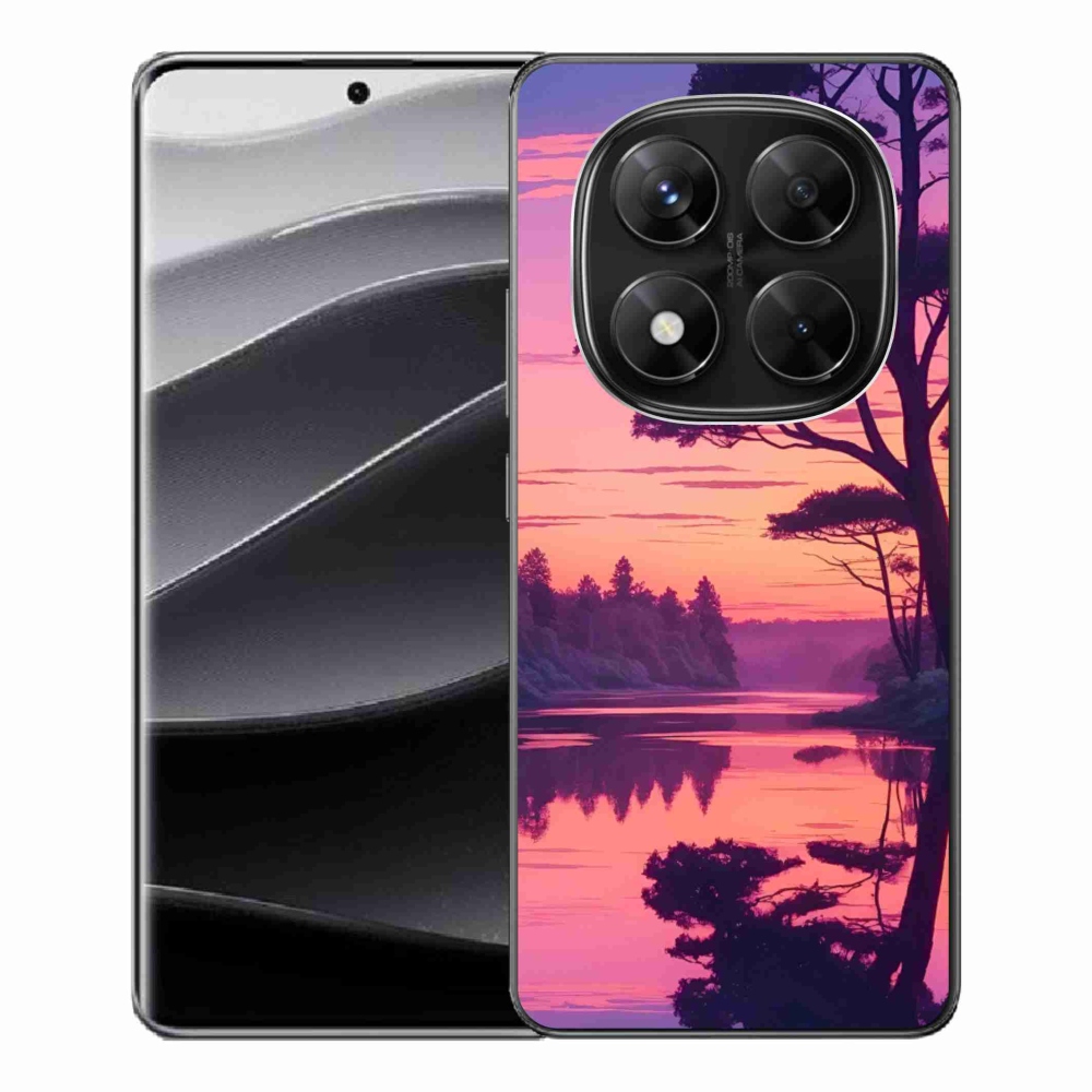 Gél borítás mmCase a Xiaomi Redmi Note 14 Pro 5G/Poco X7 5G számára - naplemente a tó felett