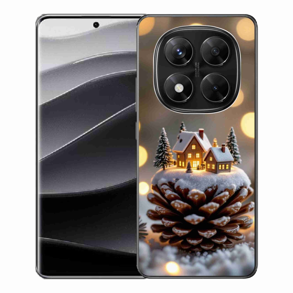 Gél borítás mmCase a Xiaomi Redmi Note 14 Pro 5G/Poco X7 5G számára - téli falu