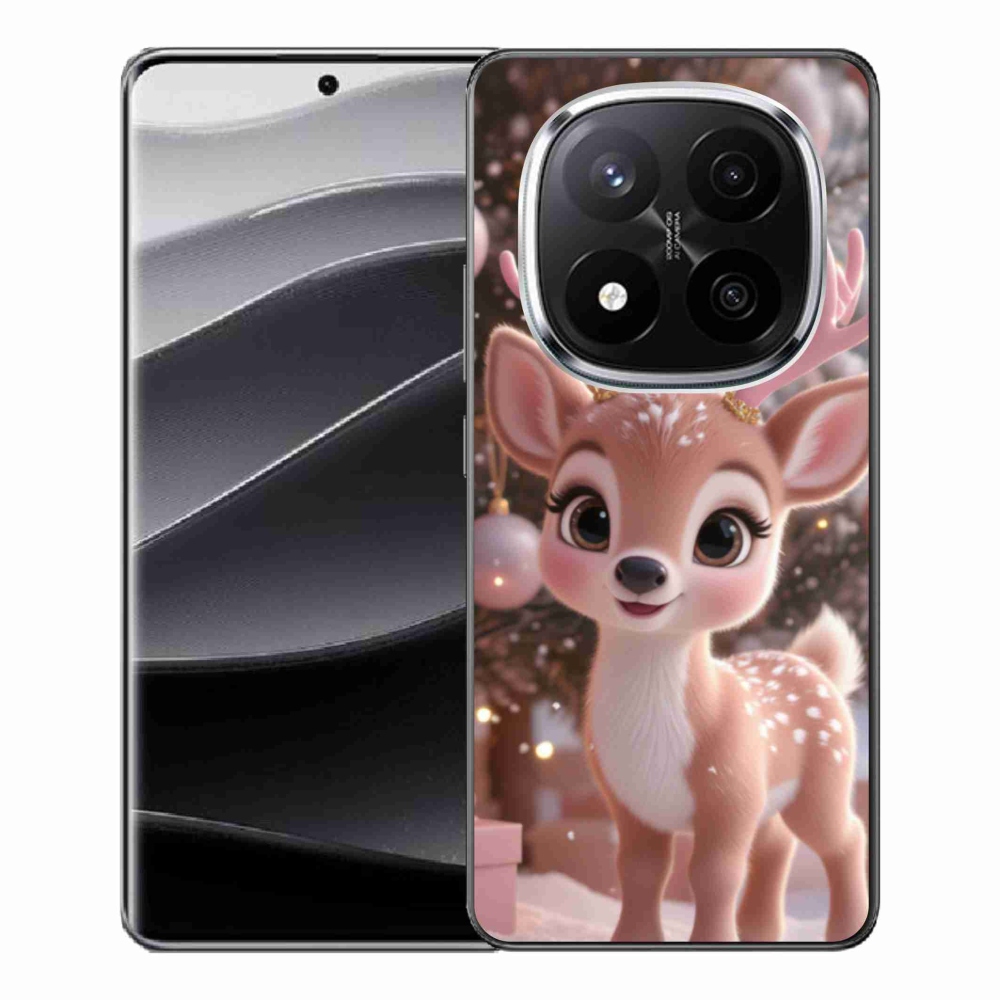 Gél borítás mmCase a Xiaomi Redmi Note 14 Pro+ 5G számára - aranyos rénszarvas