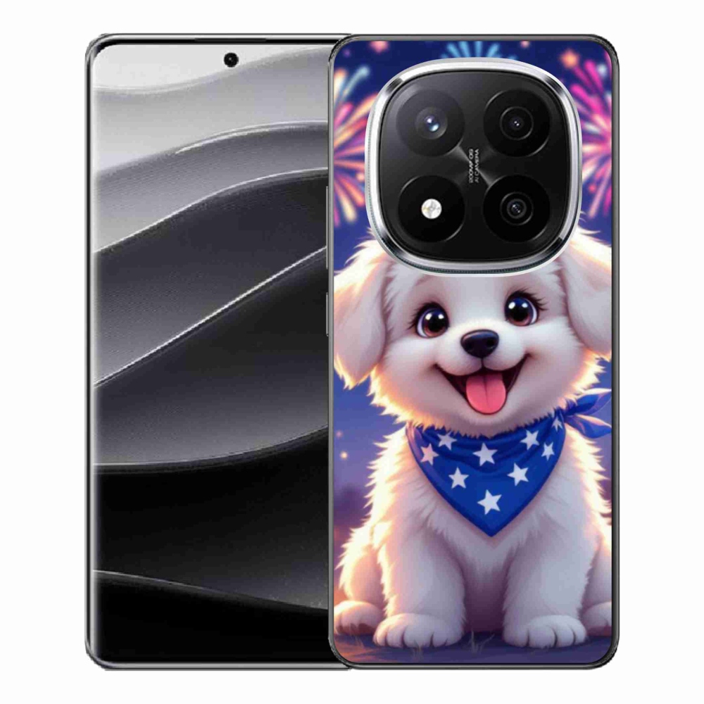 Gél borítás mmCase a Xiaomi Redmi Note 14 Pro+ 5G számára - ünnepi kölyökkutyakölyök