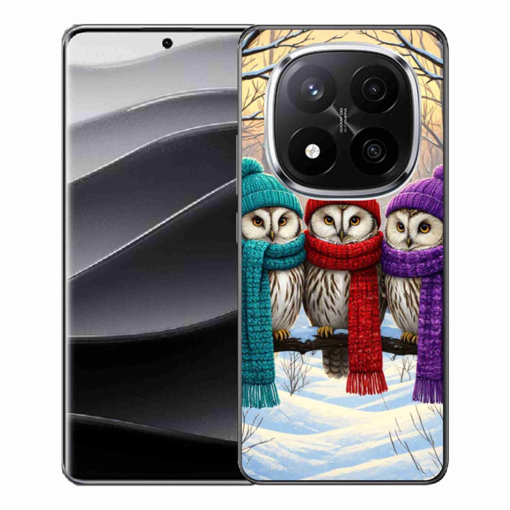 Gél borítás mmCase a Xiaomi Redmi Note 14 Pro+ 5G számára - bagoly barátok