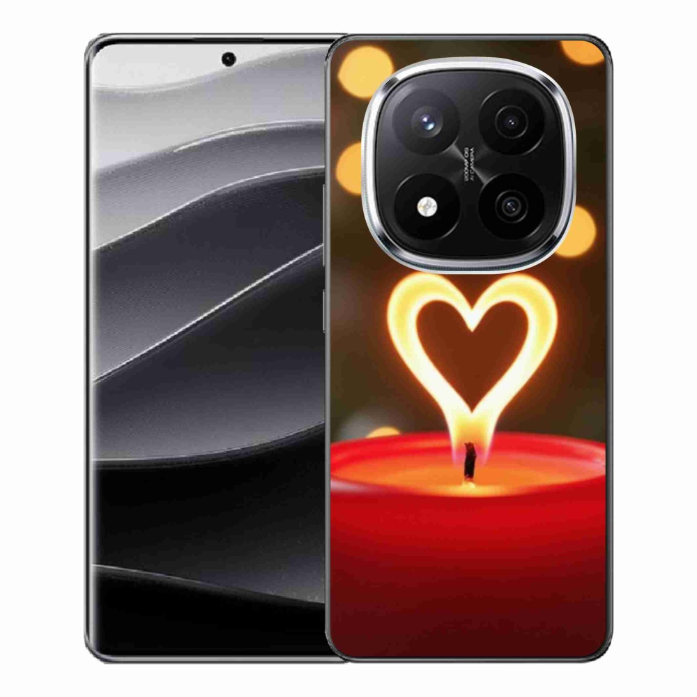 Gél borítás mmCase a Xiaomi Redmi Note 14 Pro+ 5G - láng szíve számára