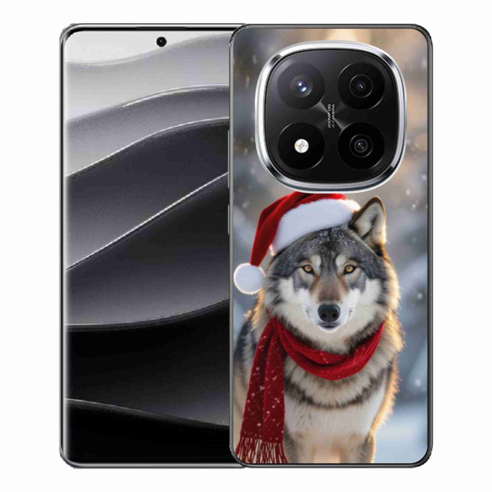 Gél borítás mmCase a Xiaomi Redmi Note 14 Pro+ 5G számára - Karácsonyi farkas