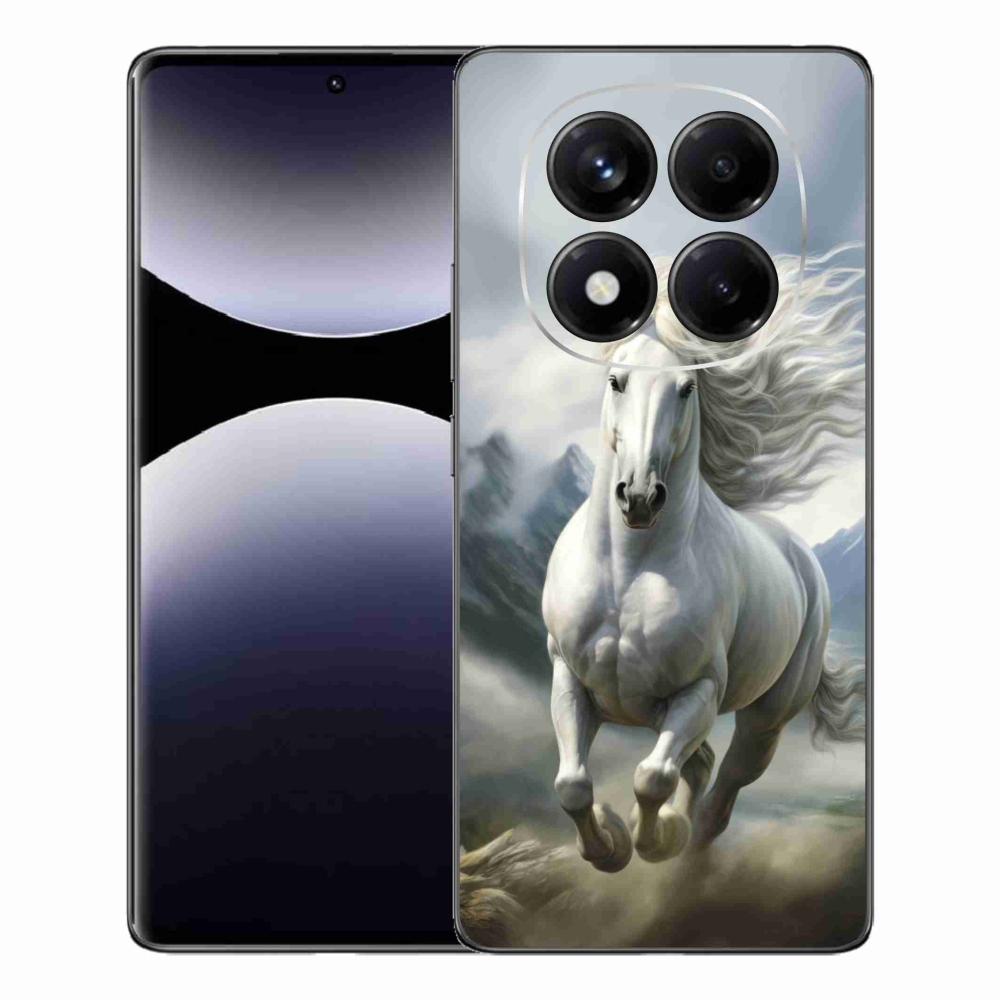 Gél borítás mmCase a Xiaomi Redmi Note 14 Pro számára - futó fehér ló 3