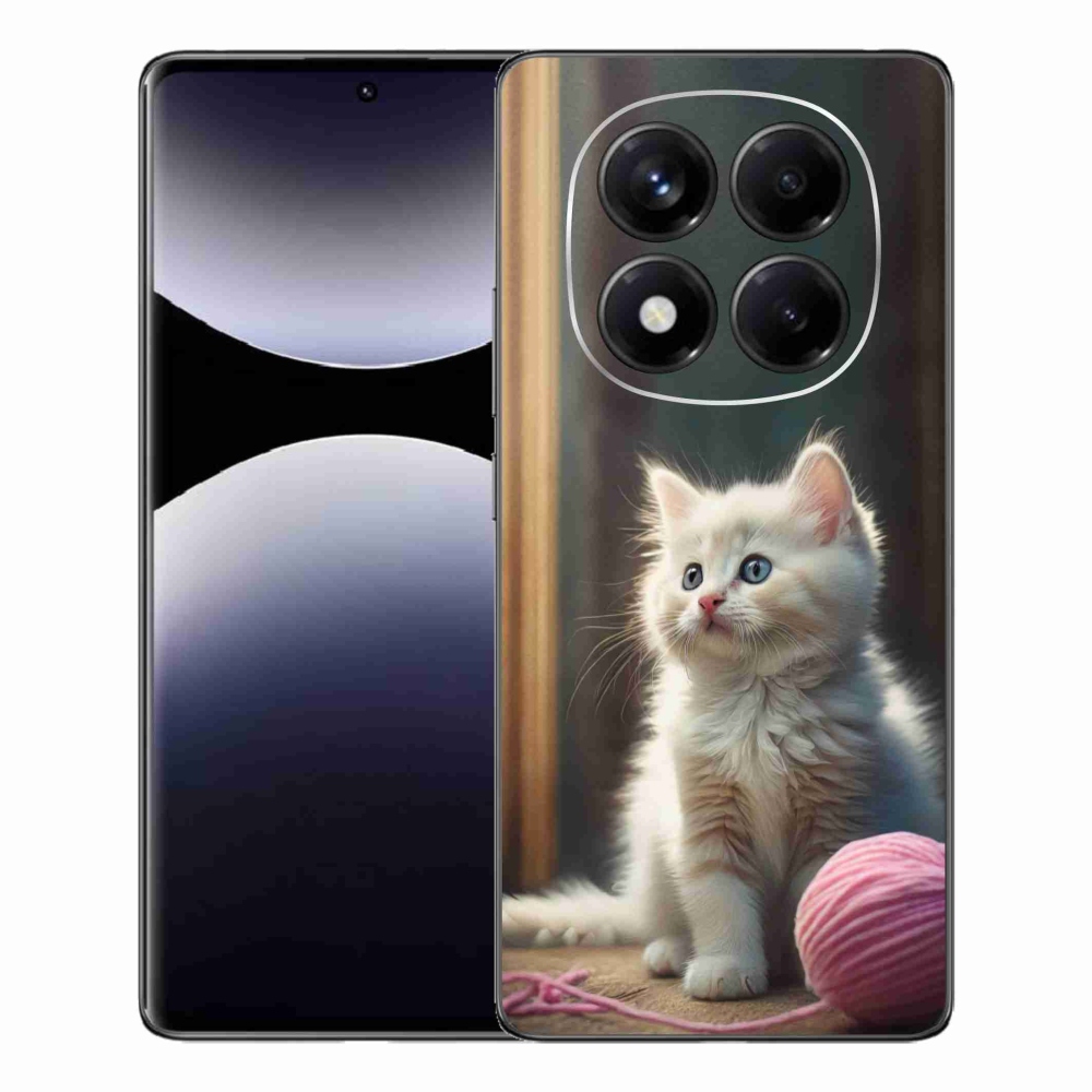 Gél borítás mmCase a Xiaomi Redmi Note 14 Pro készülékhez - fehér cica 2