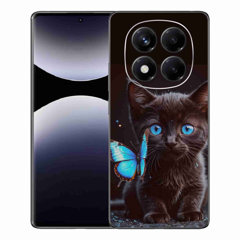 Gél borítás mmCase a Xiaomi Redmi Note 14 Pro számára - fekete cica 3