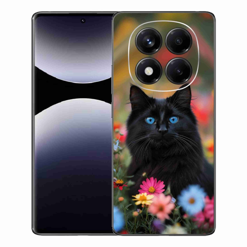 Gél borítás mmCase a Xiaomi Redmi Note 14 Pro számára - fekete cica 4
