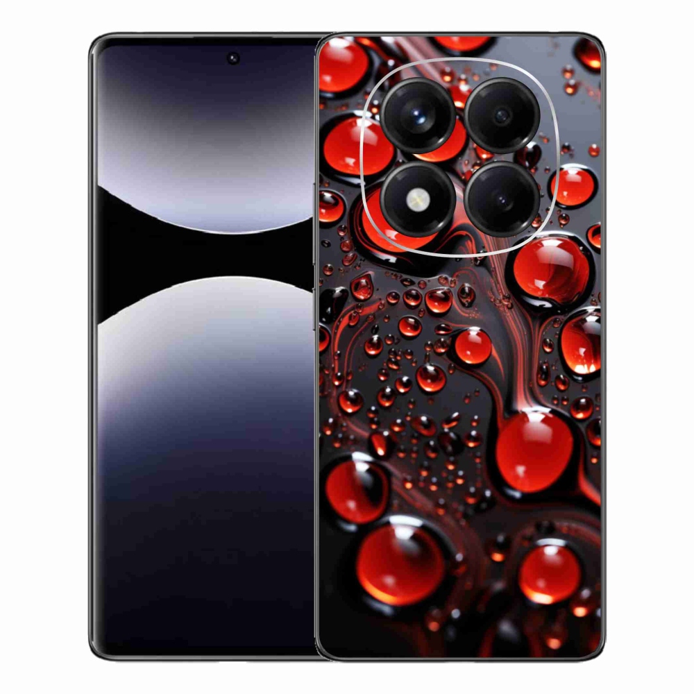 Gél borítás mmCase a Xiaomi Redmi Note 14 Pro-hoz - piros csepp 2