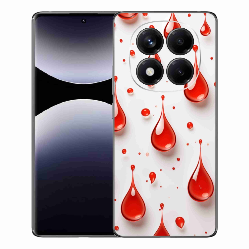 Gél borítás mmCase a Xiaomi Redmi Note 14 Pro számára - piros cseppek