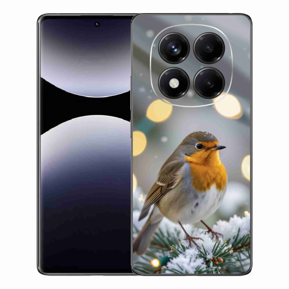 Gél borítás mmCase a Xiaomi Redmi Note 14 Pro számára - télen pirosló színben