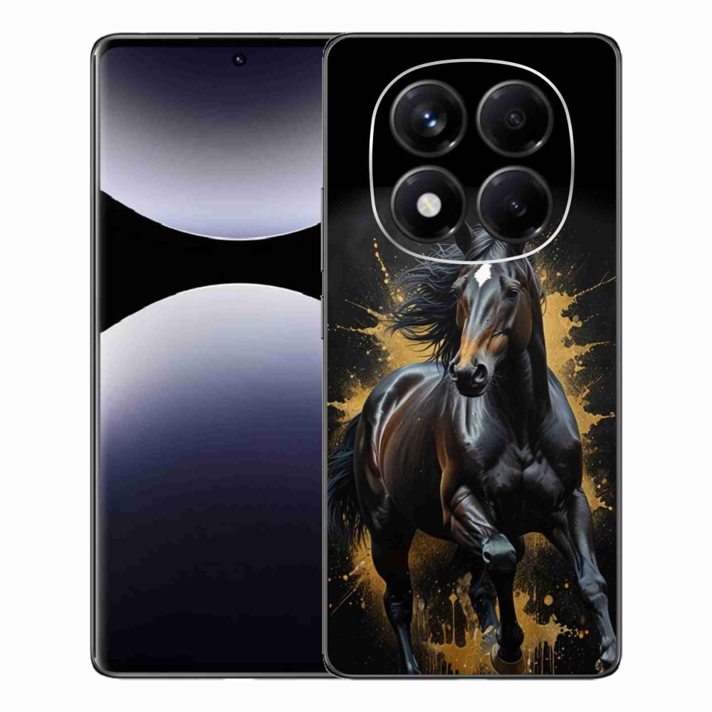 Gél borítás mmCase a Xiaomi Redmi Note 14 Pro számára - elegáns fekete ménes