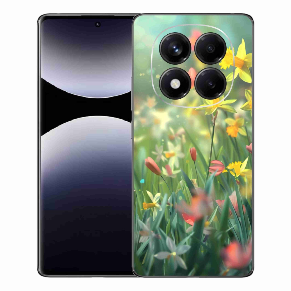 Gél borítás mmCase a Xiaomi Redmi Note 14 Pro számára - tavaszi virágok